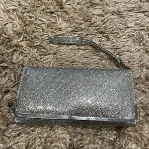 NEW Silver Metallic Wristlet